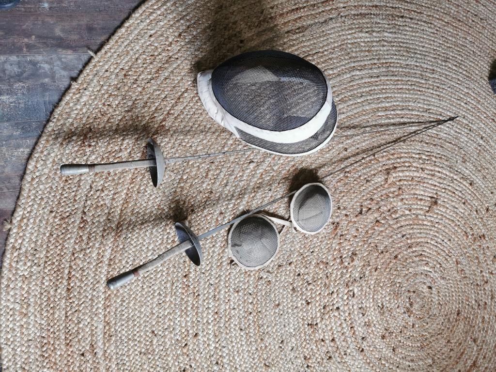 Antieke schermset voor dames, Ophalen of Verzenden