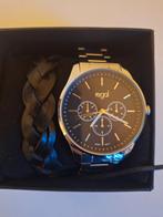 Regal Horloge + Armband (Nieuw), Leer, Staal, Polshorloge, Nieuw