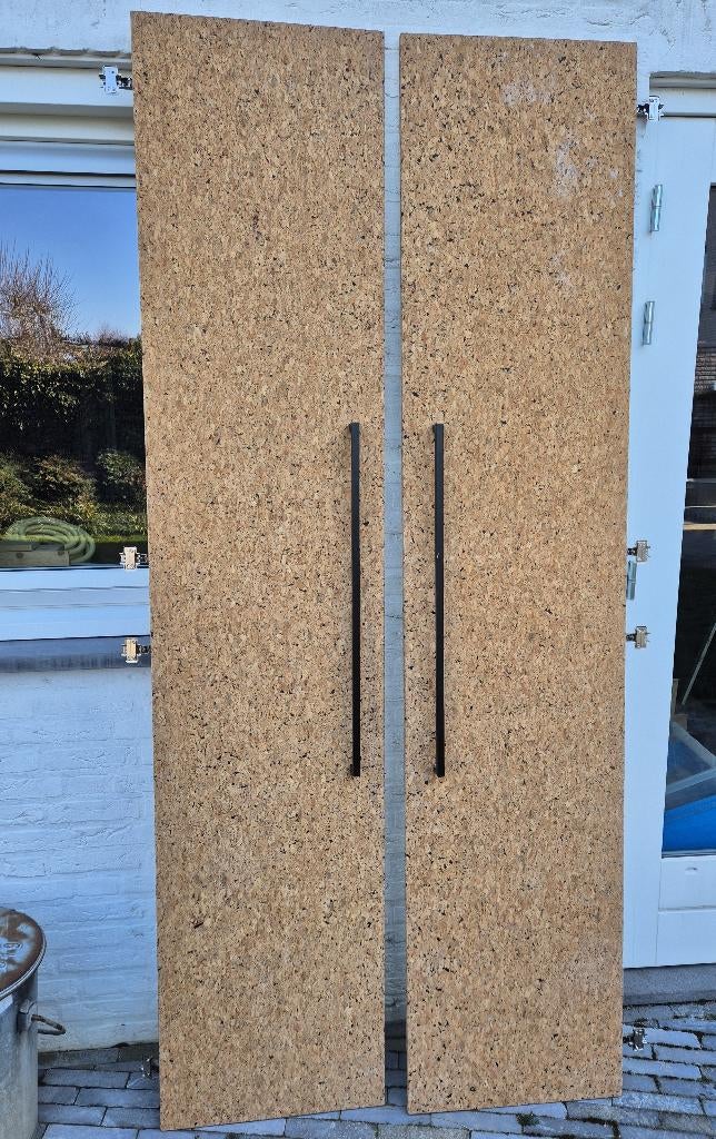 << IKEA Pax kastdeuren | kurk afwerking + scharnieren >>, Ophalen, Overige materialen, 200 cm of meer, 50 tot 100 cm