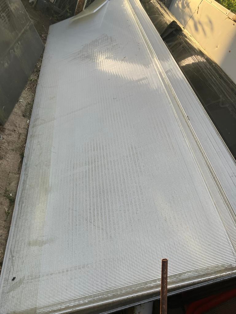 Polycarbonaat platen - 5 meter breed, 370 cm lang, Ophalen, Gebruikt, Overige materialen, Minder dan 20 mm