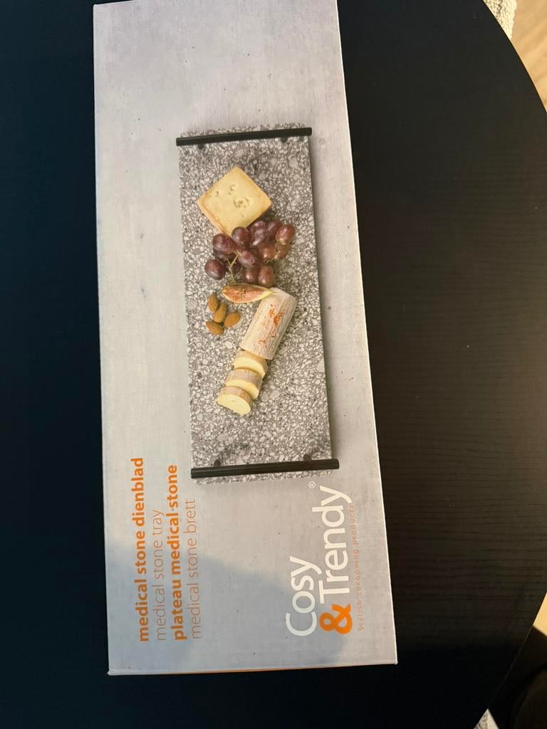 Stone dienblad, Ophalen, Zo goed als nieuw, Rechthoekig, Overige materialen