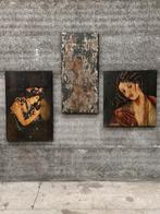 Vintage houten paneel  Renaissance Revival  India ca 1940, Ophalen of Verzenden