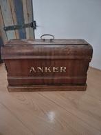 Antieke Anker Naaimachine in Houten Kist, Ophalen