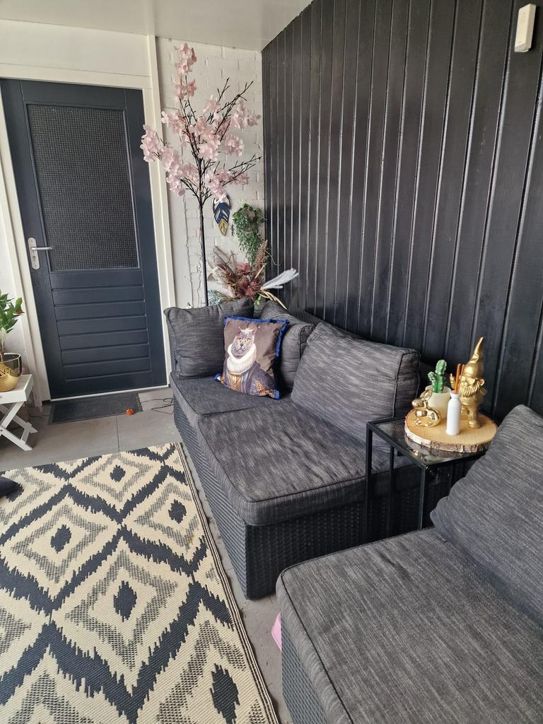 Tuin bank, Kunststof, Gebruikt, 6 zitplaatsen, Ophalen of Verzenden