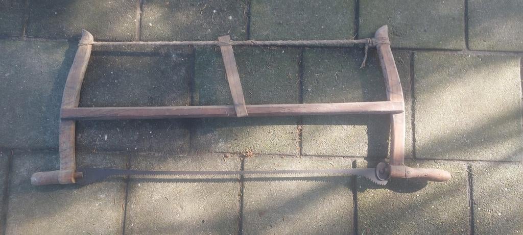 Oude handzaag kapzaag boomzaag antiek antieke, Doe-het-zelf en Verbouw, Gereedschap | Zaagmachines, Gebruikt, Ophalen of Verzenden