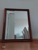 Spiegel met houten lijst 72 x 91, Ophalen, Zo goed als nieuw, Minder dan 100 cm, Rechthoekig