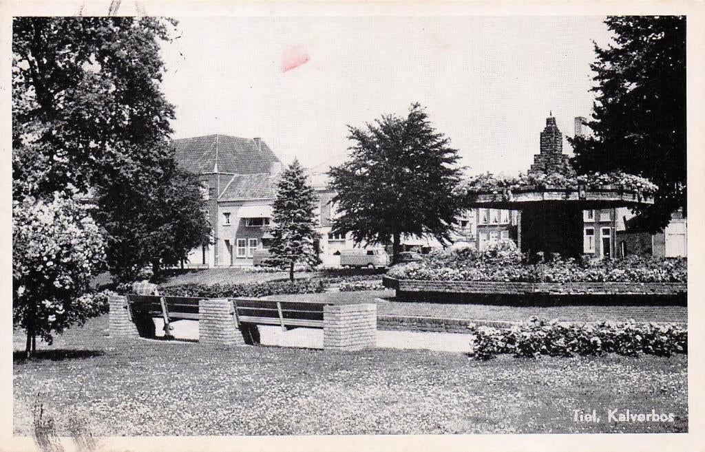 Tiel - Kalverbos (1959), Ophalen of Verzenden, 1940 tot 1960, Gelopen, Gelderland