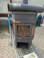 Houtkachel met pijp, Huis en Inrichting, Haarden, Ophalen of Verzenden, Gebruikt, Vrijstaande haard, Houthaard