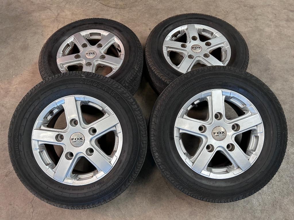 15 inch FOX velgen + zomerbanden Ford Transit Custom, 15 inch, Banden en Velgen, Ophalen of Verzenden, Personenwagen