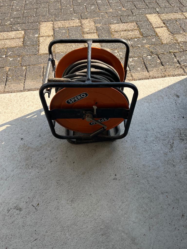 Spero luchtslanghaspel – stevige haspel met luchtslang, Doe-het-zelf en Verbouw, Compressors, 100 liter of meer, Ophalen of Verzenden