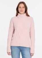Ragwear chenille super zachte sweater col trui roze JANNA, Ragwear, Ragwear, Maat 42/44 (L), Nieuw