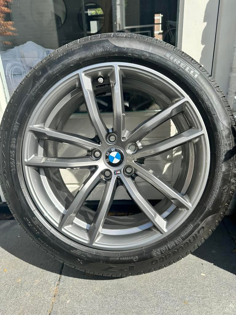Originele BMW 662M 18 inch Velgen G30 G31 Pirelli P7 Runflat, Ophalen, 18 inch, Banden en Velgen, Personenwagen