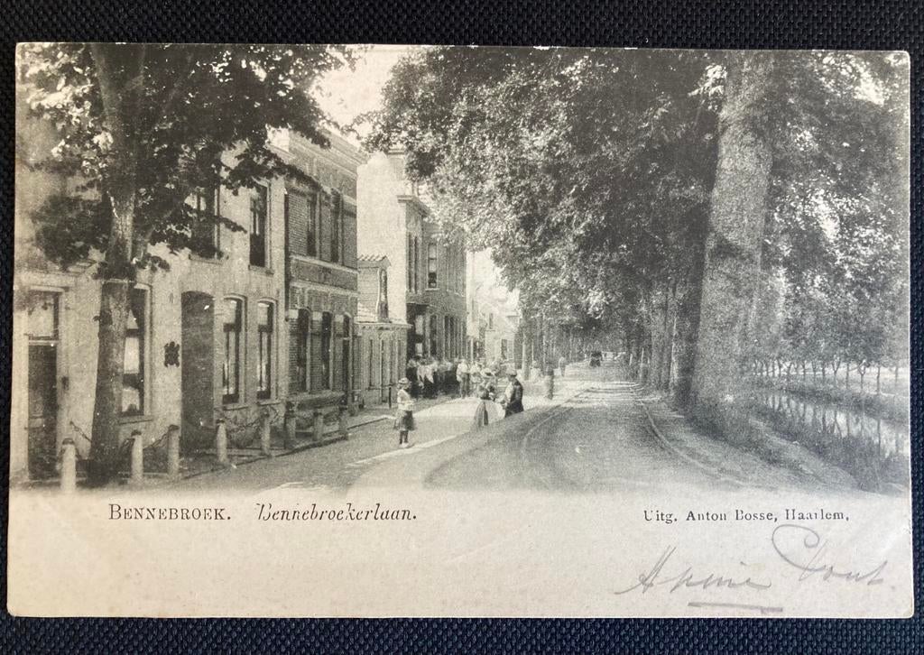 Bennebroek - Bennebroekerlaan - gelopen, Ophalen of Verzenden, 1940 tot 1960, Gelopen, Noord-Holland