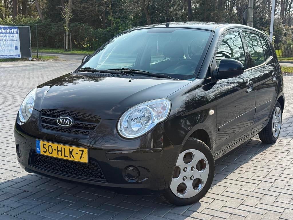 Kia Picanto 1.0 X-tra/Airco/Elekt. Raam/NAP/Nieuwe APK, Voorwielaandrijving, 4 cilinders, 400 kg, Zwart