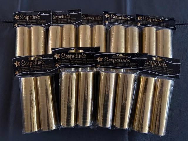 goudkleurige serpentine 9 verpakkingen samen, Ophalen of Verzenden, Nieuw