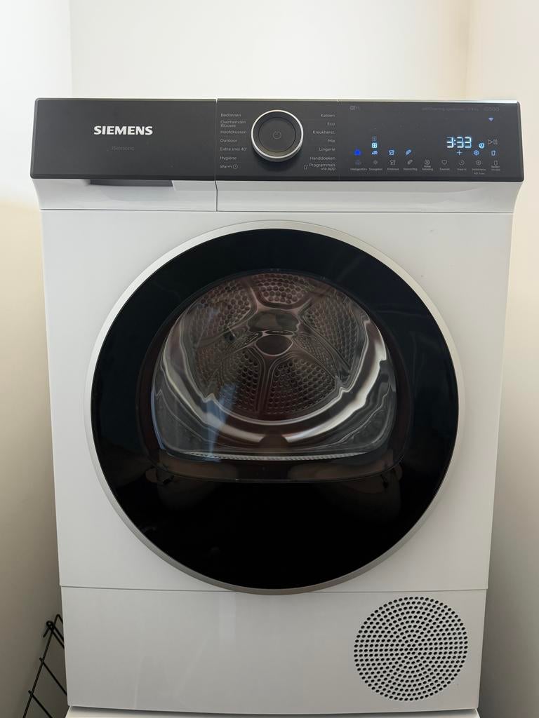 Siemens iQ500 Warmtepompdroger - Home Connect, Witgoed en Apparatuur, Wasdrogers, Ophalen, 8 tot 10 kg, Zo goed als nieuw, 85 tot 90 cm