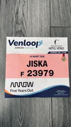 Startbewijs Halve Marathon Venloop met graveren van medaille, Ophalen of Verzenden, Zo goed als nieuw, Overige typen, Overige merken
