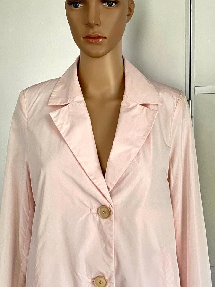 J340 Creenstone maat 36=S jas zomerjas regenjas trenchcoat, Kleding | Dames, Jassen | Zomer, Zo goed als nieuw, Maat 36 (S), Roze