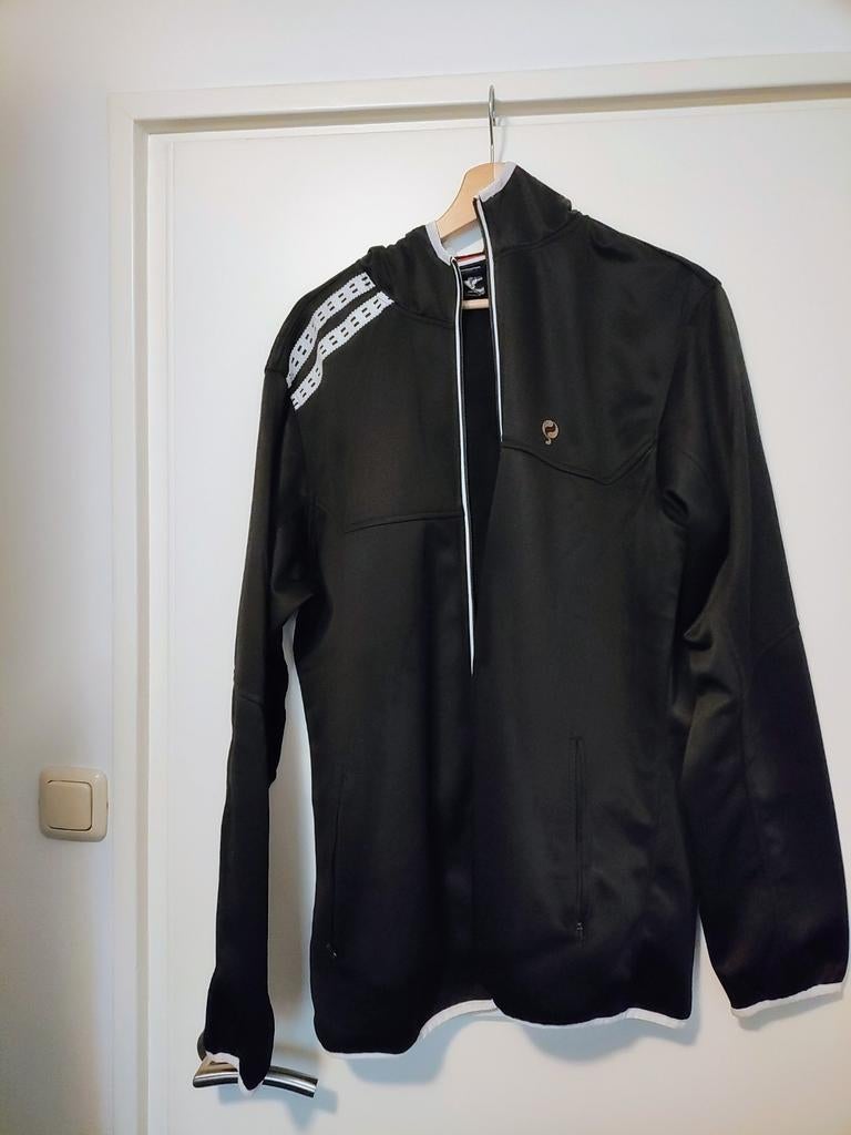 Zwart herenjack, maat XXL, zo goed als nieuw, Q1905, Zwart, Overige maten, Ophalen of Verzenden