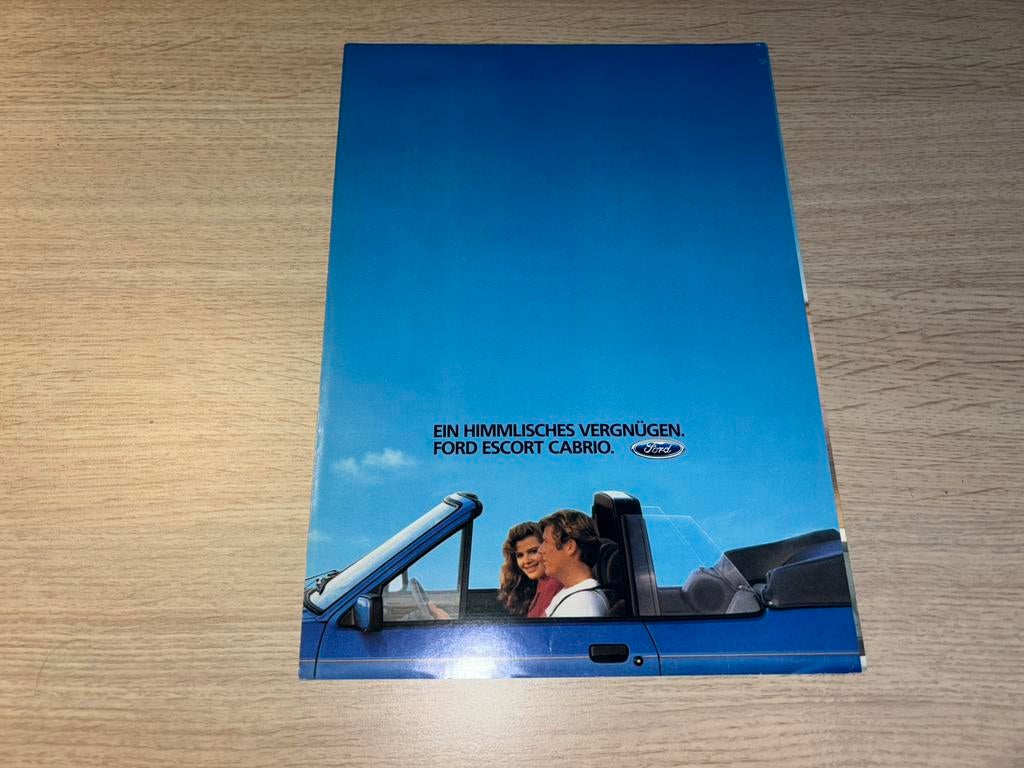 Folder Ford Escort canriolet 1983, Ophalen of Verzenden, Zo goed als nieuw, Ford