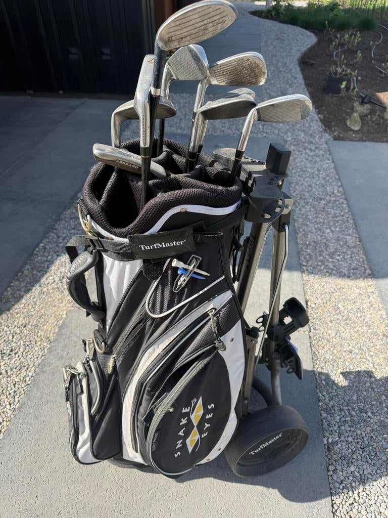 TurfMaster golftas met clubs, Sport en Fitness, Golf, Ophalen, Gebruikt, Tas, Overige merken