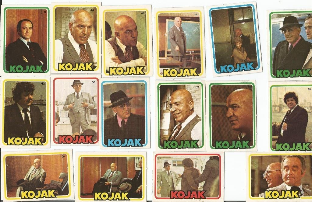 totaal 73  KOJAK plaatjes van Monty, Leiden, Ophalen of Verzenden, Zo goed als nieuw, Overige typen