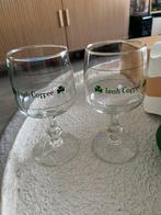 Set van 2 Irish Coffee Glazen met Klavertje Vier, Ophalen of Verzenden