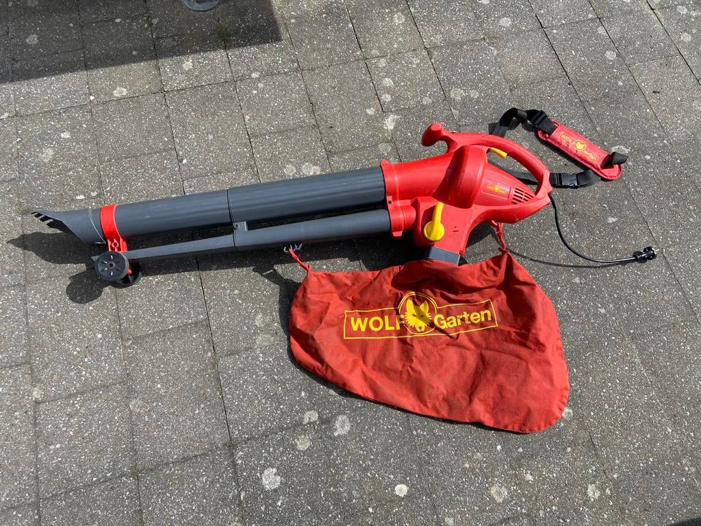 Wolf Garten bladblazer/zuiger met versnipperfunctie, Ophalen, Gebruikt, Handgedragen, Met opvangzak