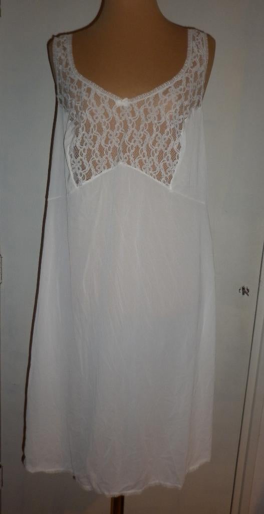 vintage onderjurk maat 52, Verzenden, Wit, Overige typen