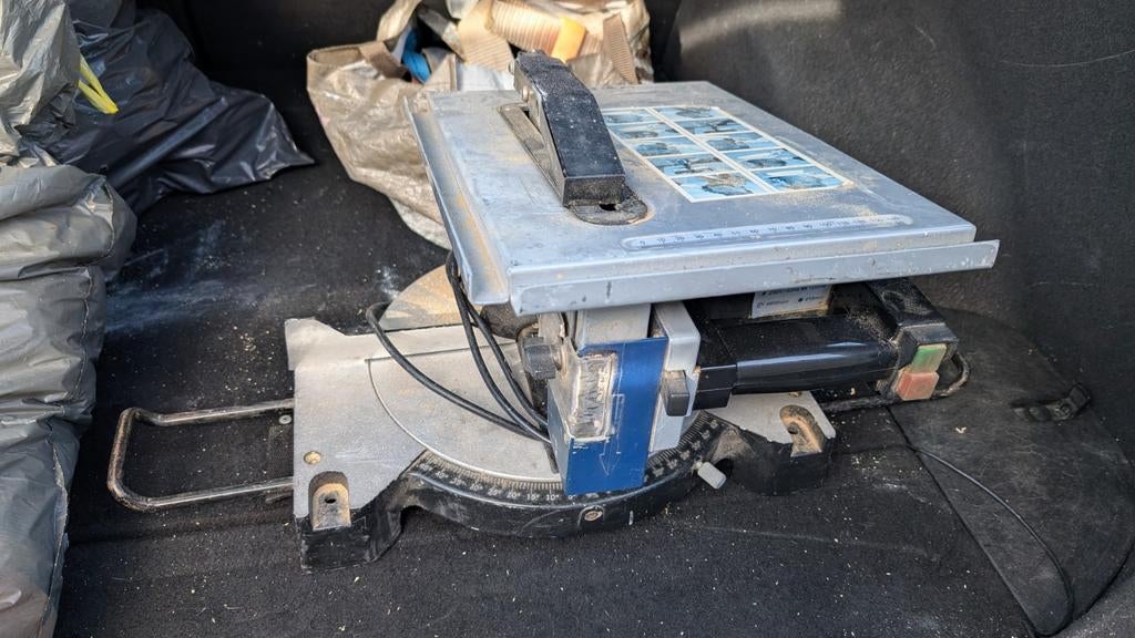 Afkortzaag / Tafelzaag - Mist geleider, Ophalen, Gebruikt, Afkortzaag