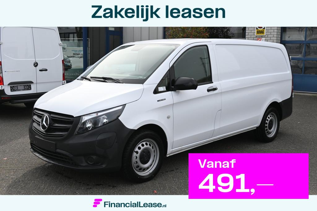 Mercedes-Benz eVito 112 L2 66 kWh Audio 30 met camera, Achte, Gebruikt, Lichtsensor, Met garantie (alle), Wit