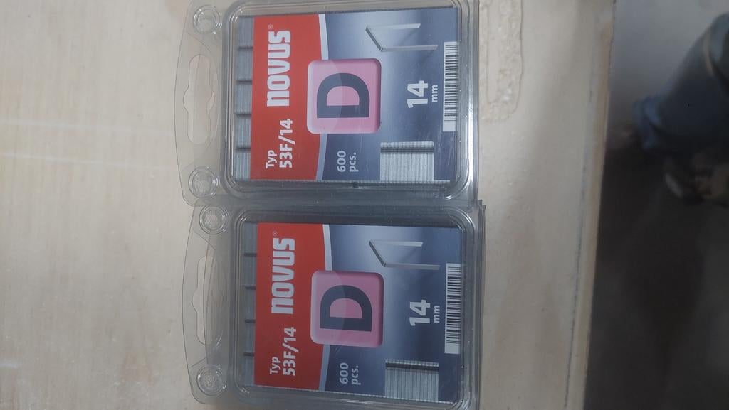 Nietjes voor tacker, 3 verschillende maten, Ophalen