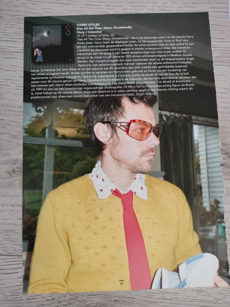 Harry Styles 1-pagina tijdschrift artikel Mania magazine, Verzenden, Zo goed als nieuw, Boek, Tijdschrift of Artikel