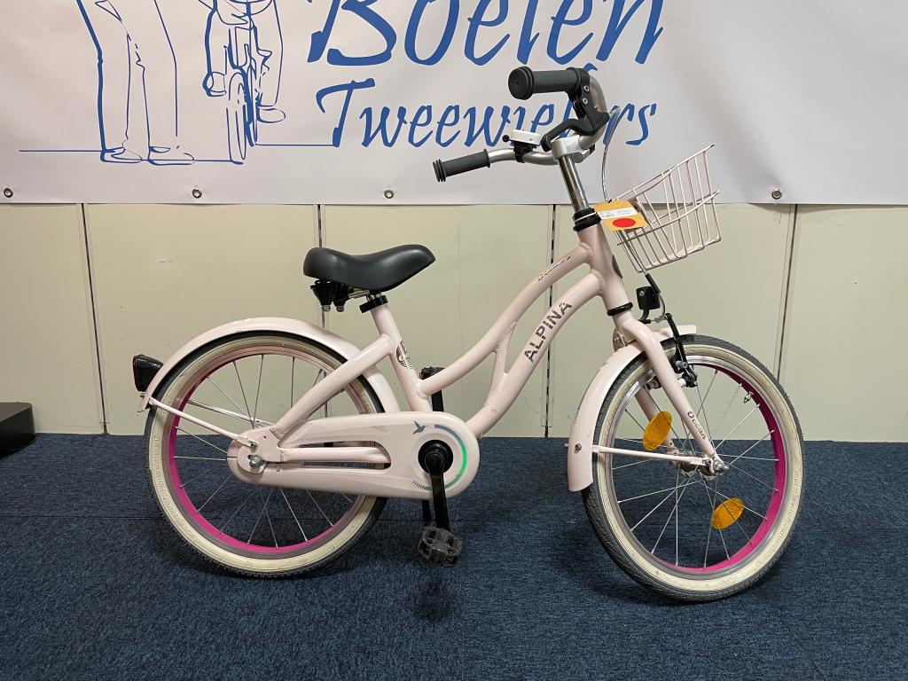Alpina Ocean 18 inch 30cm frame MEISJESFIETS Roze, Fietsen en Brommers, Fietsen | Meisjes, Alpina, Niet ingevuld, 18 inch, Niet ingevuld