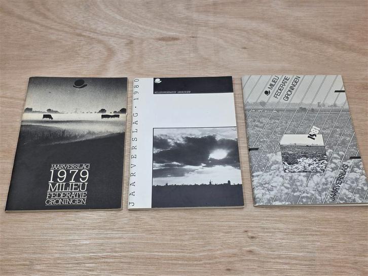 [Vintage] Jaarverslagen Milieufederatie Groningen 1979-1981, Boeken, Geschiedenis | Stad en Regio, Gelezen, Ophalen of Verzenden