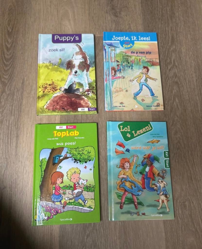 AVI start leesboeken set van 4, Boeken, Fictie algemeen, Ophalen of Verzenden, Lizzy van Pelt, Gelezen