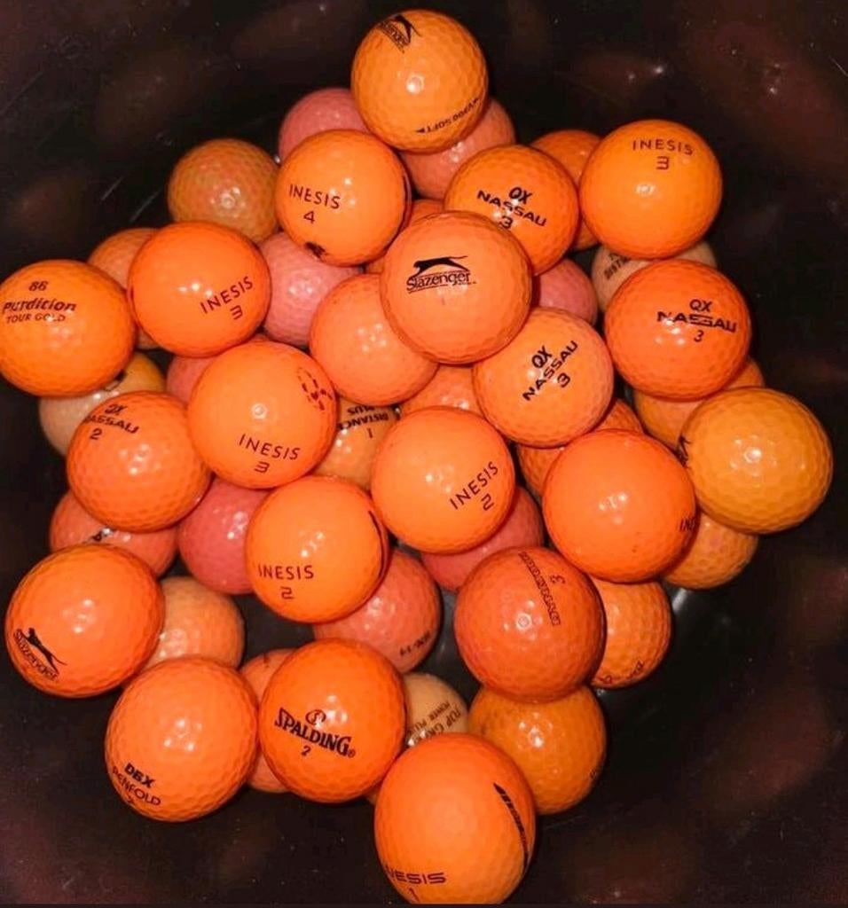 50 Oranje Golfballen, Gebruikt, Ophalen of Verzenden, ., .
