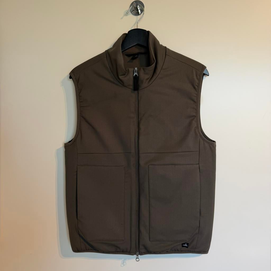 Wahts bodywarmer + broek set maat S - taupe, Kleding | Heren, Ophalen of Verzenden, Zo goed als nieuw, Maat 46 (S) of kleiner