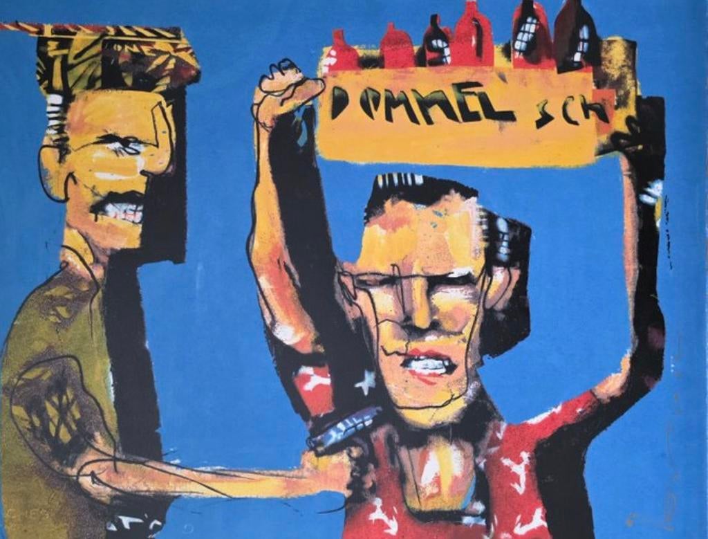 Zeefdruk. Herman Brood. “Dommelsch”, Ophalen of Verzenden