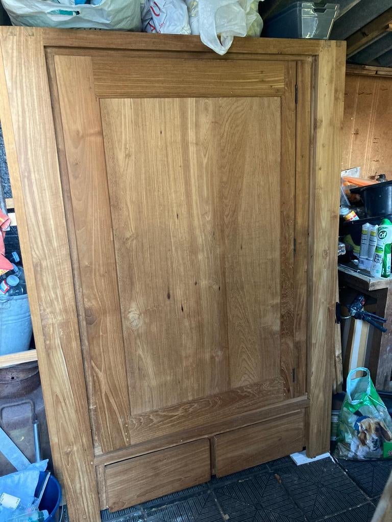 Mooie ruime Teak Kast., Huis en Inrichting, Kasten | Wandmeubels, Ophalen, Gebruikt, Met deur(en), Teakhout