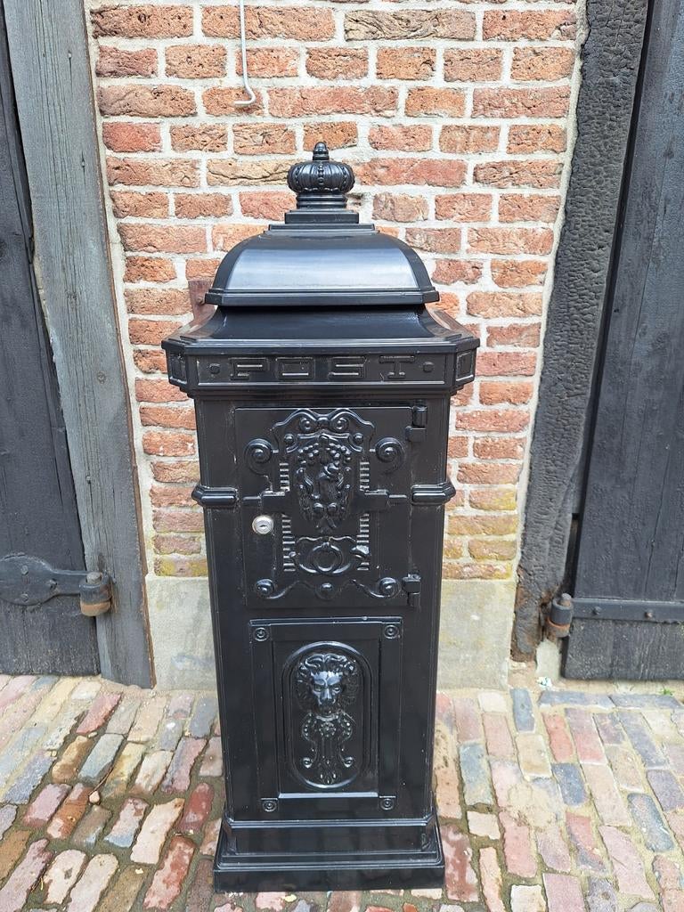 Kolom brievenbus engelse style, Tuin en Terras, Brievenbussen, Ophalen, Zo goed als nieuw, Aluminium