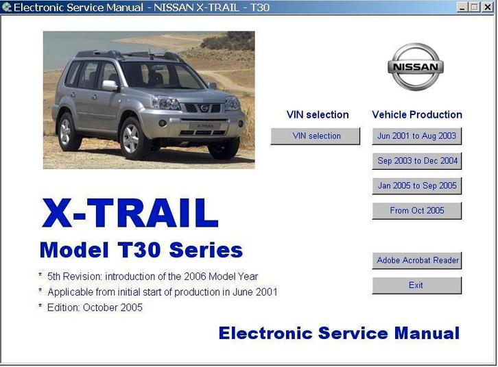 Complete 2001 - 2005 Nissan X - TRAIL Service Manual CD, Auto diversen, Handleidingen en Instructieboekjes, Verzenden