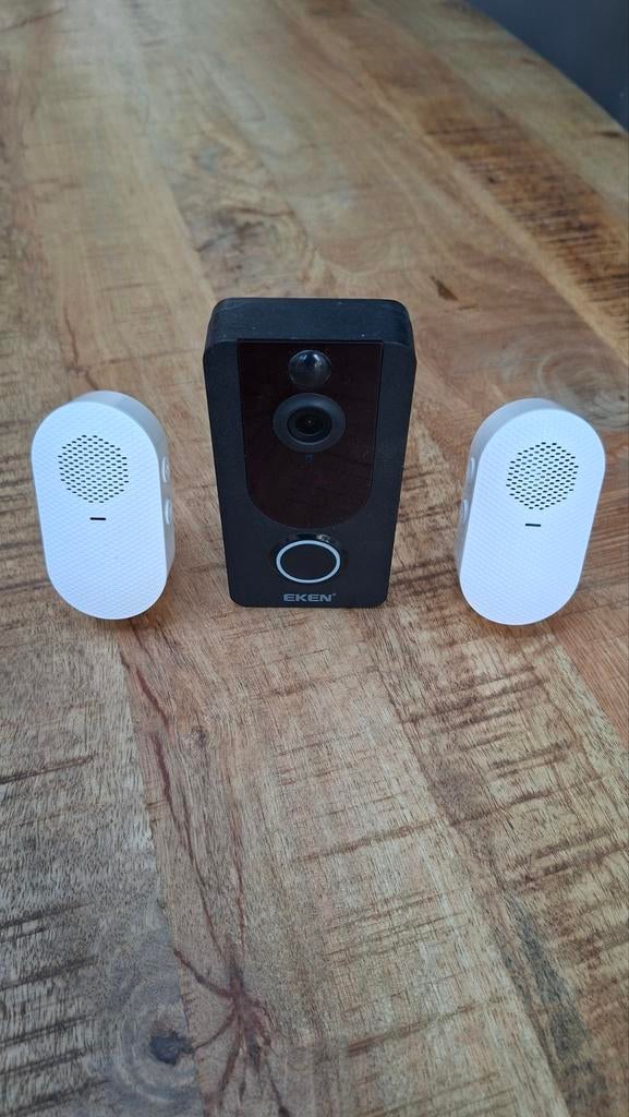 Deurbel met video, Ophalen, Bewegingsdetectiesensor, Zo goed als nieuw, Draadloos
