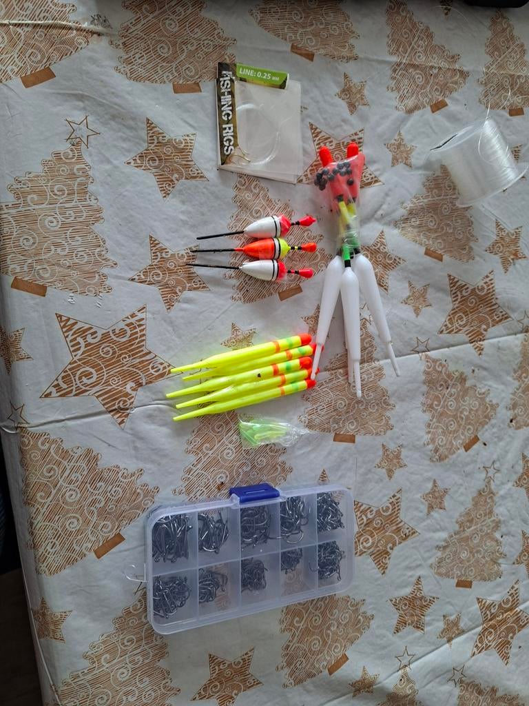 Hengel met molen en diverse visaccessoires, Ophalen of Verzenden, Molen