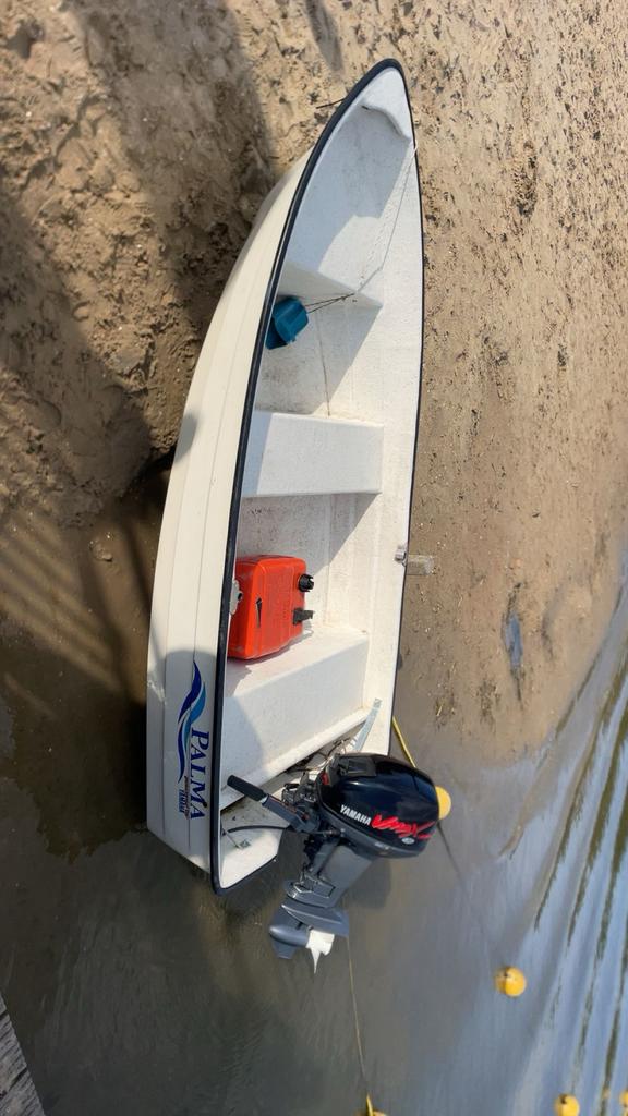 9.9 yamaha vmax met crescent palma, Ophalen, Zo goed als nieuw, Minder dan 10 pk, Tot 6 meter