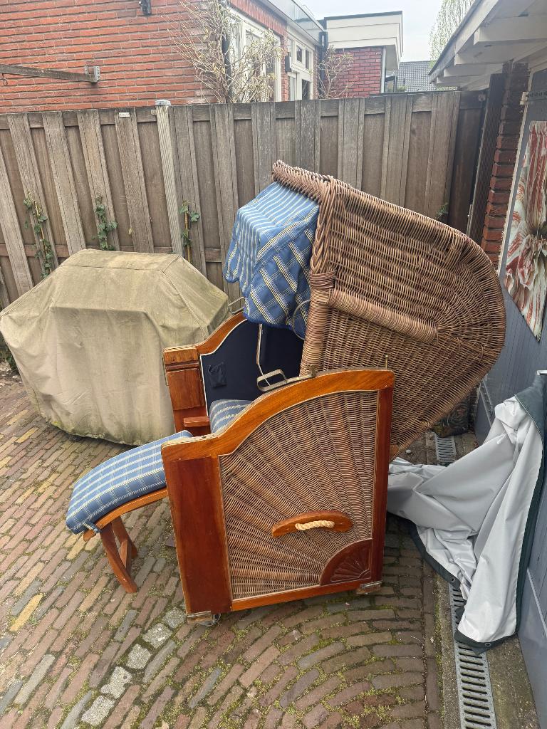 Strandstoel, Tuin en Terras, Tuinstoelen, Ophalen, Gebruikt, Kunststof, Inklapbaar
