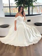 Elegante Bruidsjurk - Maat Small, Ophalen, Zo goed als nieuw, Wit, Trouwjurk