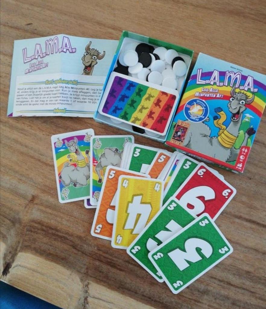 Lama, kaartspel, Vijf spelers of meer, Ophalen of Verzenden, Zo goed als nieuw