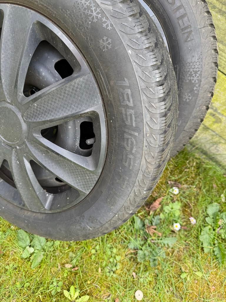 Winterbanden met velgen - 185/65 R15, Ophalen, Gebruikt, 15 inch, Banden en Velgen