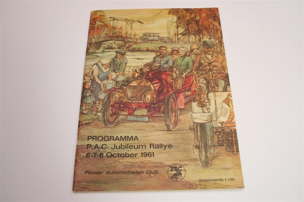 Pionier Automobielen Club — Jubileum Rallye Programma [1961], Ophalen of Verzenden, Gelezen, Overige merken